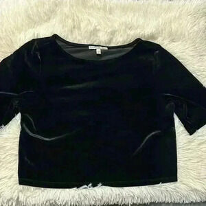 Express OneEleven Velvet Crop Top